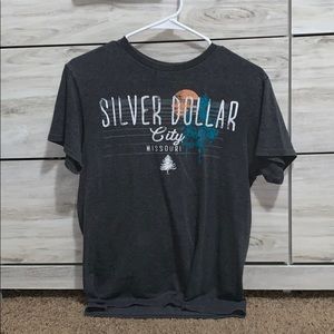 grey silver dollar city tee